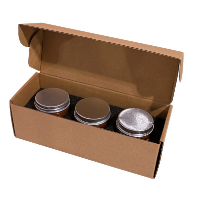 Bakhory Scented Candles Set of 3 – Natural Soy Wax Aromatherapy Candles in Matte Glass Jars | 5 Fragrance Options | 20-Hour Burn Time | Perfect Home Décor Gift