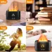 Bakhory Flame Air Diffuser & Humidifier - Portable with 7 LED Color Night Lights