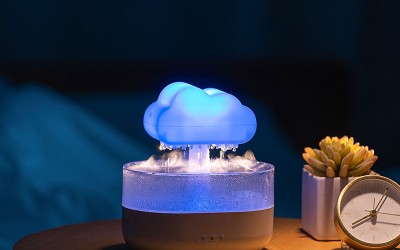 Elevate Your Space with the Rain Cloud Humidifier Water Drip