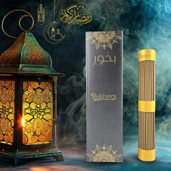 Bakhory Oud Incense Sticks 21cm/3mm (100g) With Free Wooden Incense Burner