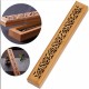 Bakhory crafted wooden incense burner box, featuring 5 unique and elegant patterns