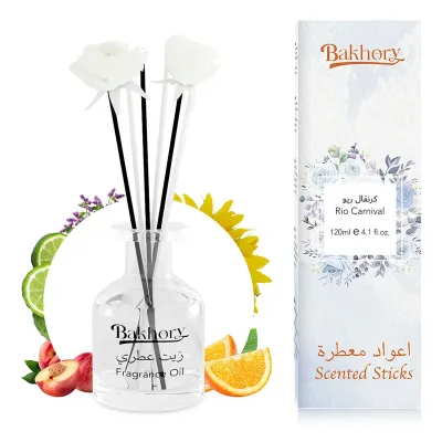 Bakhory Premium Reed Diffuser Set |Rio Carnival Scented Diffuser