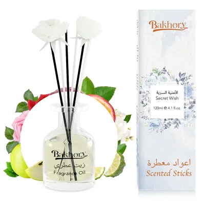 Bakhory Premium Reed Diffuser Set |Secret Wish Scented Diffuser