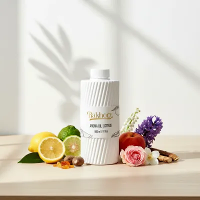Bakhory Citrus Essential Oil Blend 500ML – Refreshing Citrus, Floral & Woody Aroma for Home Diffusers
