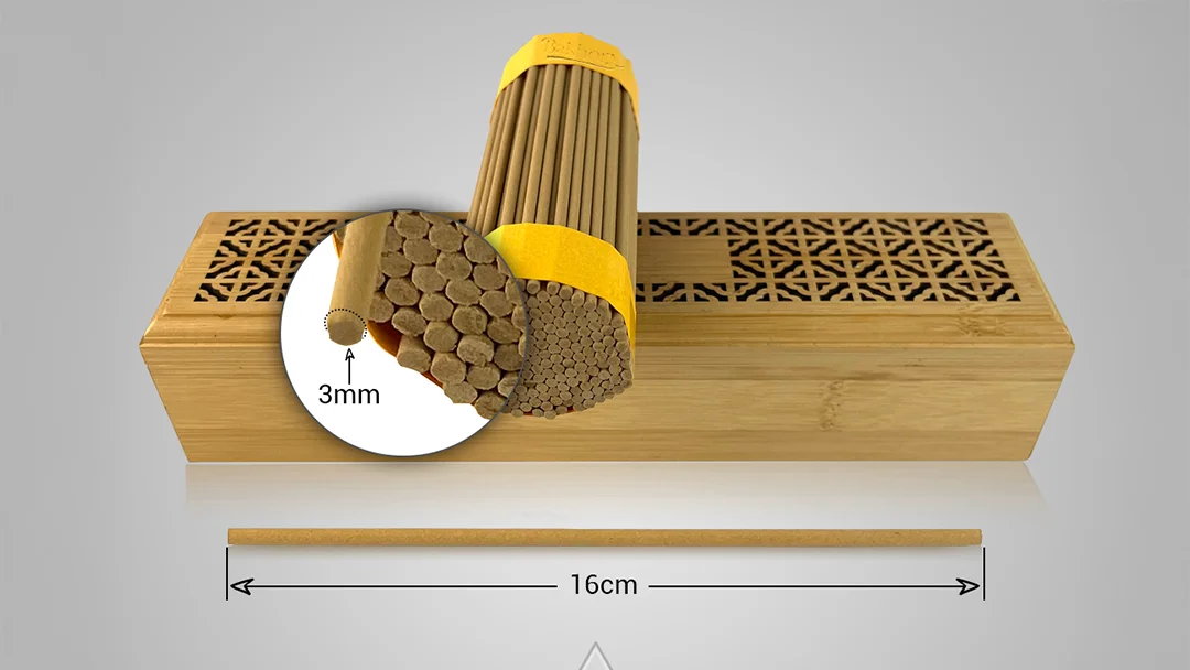 Bakhory Cambodian Oud Incense Sticks – 3mm 100g Premium Agarwood